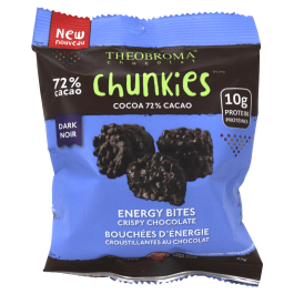 THEOBROMA Épicerie Bouchées d'énergie croustillantes au chocolat noir 37g