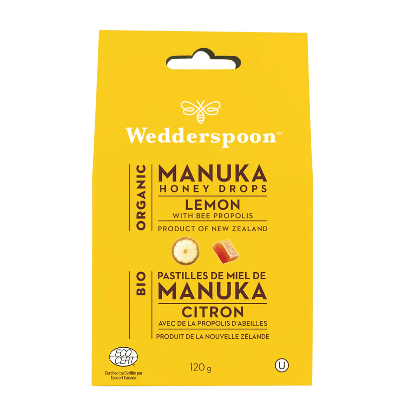 WEDDERSPOON Suppléments Pastilles miel manuka avec citron et propolis 120g