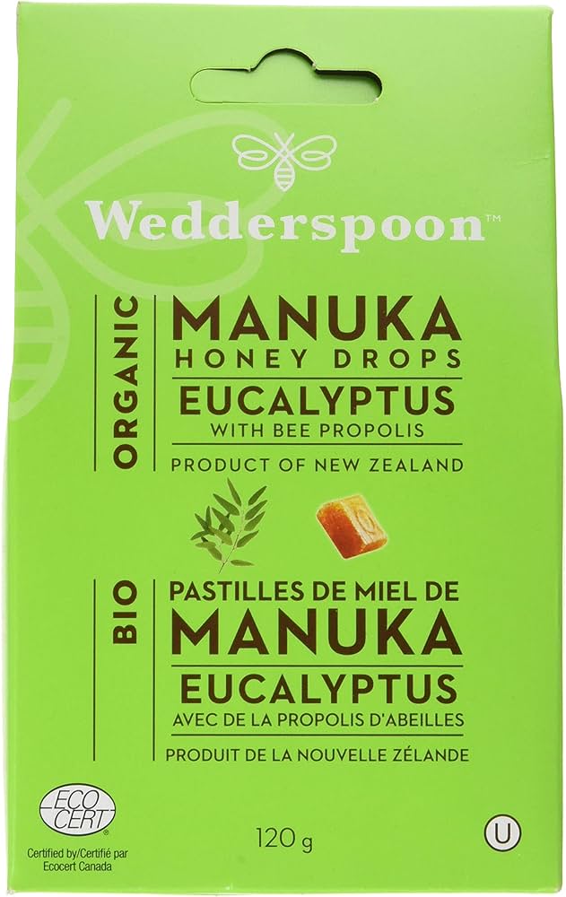 WEDDERSPOON Suppléments Pastilles miel manuka avec eucalyptus et propolis 120g