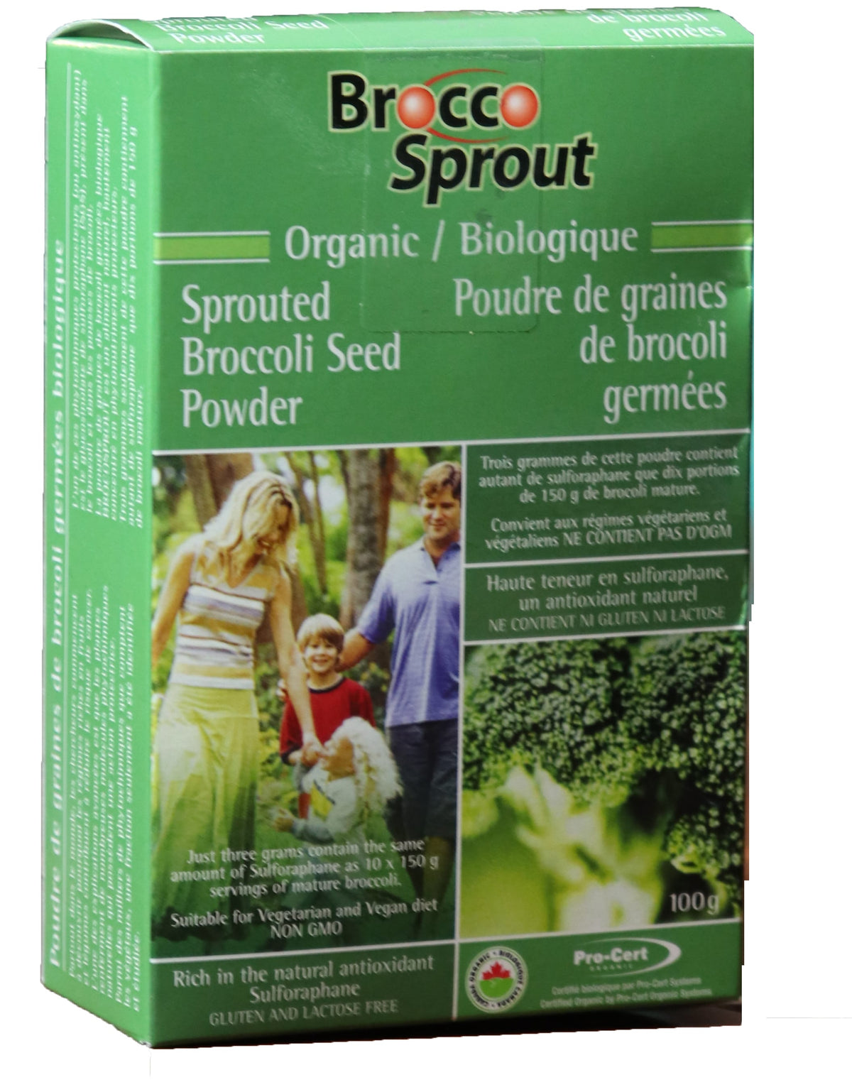 WHEX (MT. CAPRA MINERAL WHEY) Épicerie Brocoli germé biologique 100g